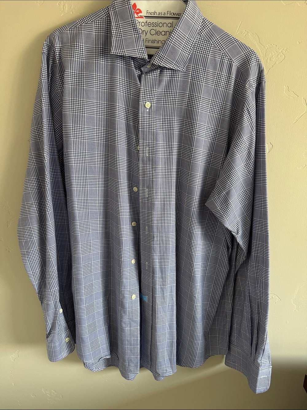 Polo Ralph Lauren, men’s navy and white dress shirt